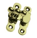 Polished Brass 44mm x 30mm Showcase Cabinet Fastener (PB45)